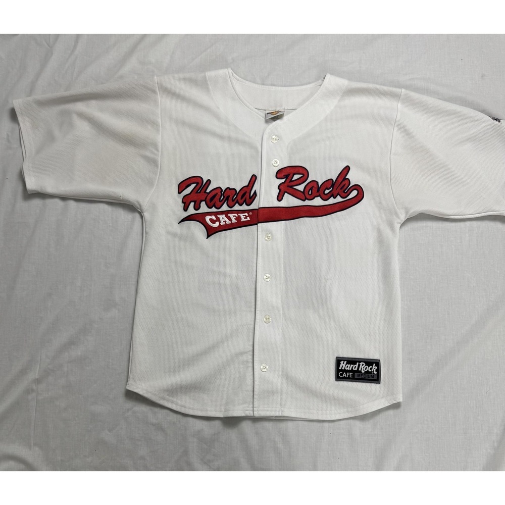 Boston Shirt Mens Medium MLB Baseball Hard Rock Cafe Jersey‎ Save The Planet